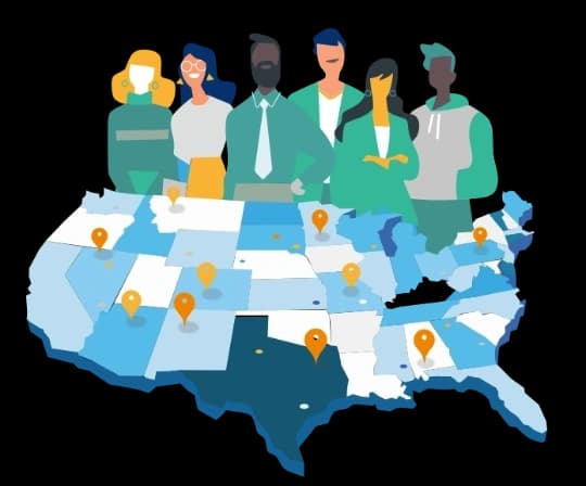 job locations map